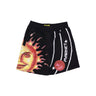 Market, Pantalone Corto Tuta Felpato Uomo Market Solar System Aop Sweatshorts, Black