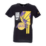 New Era, Maglietta Uomo Nba Bball Globe Graphic Tee Loslak, Black