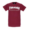 Thrasher, Maglietta Uomo Skatemag Tee, Maroon/white