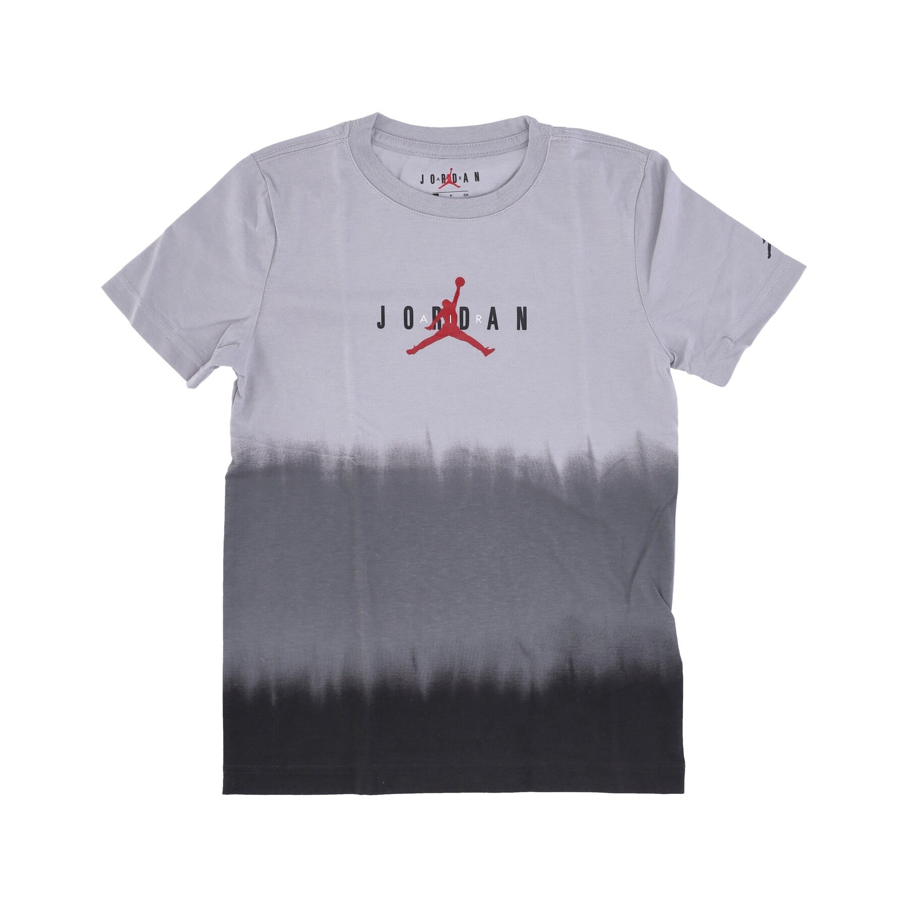 Maglietta Ragazzo Dip Dye Jordan Tee Lt Smoke Grey