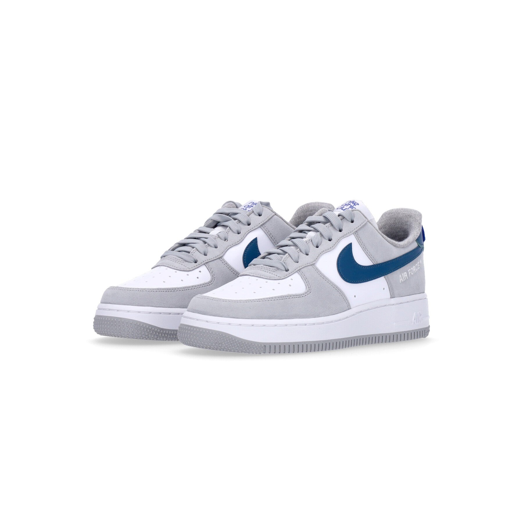 Low Scarpa Men Air Force 1 07 LV8 LT Smoke Grey / Marina / White / Lt Smoke Grey