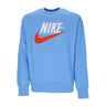 Nike, Felpa Leggera Girocollo Uomo Sportswear Trend Fleece Crew, University Blue