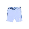 Jordan, Pantaloncino Ciclista Ragazza Cloud Dye Blocked Bike Short, Light Marine