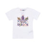 Adidas, Maglietta Ragazza Love Unites Trefoil Tee X Kris Andrew Small, White