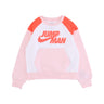 Jordan, Felpa Girocollo Ragazza Big Jumpman X Nike Crew, Atmosphere Pink