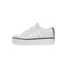 Adidas, Scarpa Bassa Donna Nizza Platform W X Parley, Cloud White/cloud White/core Black