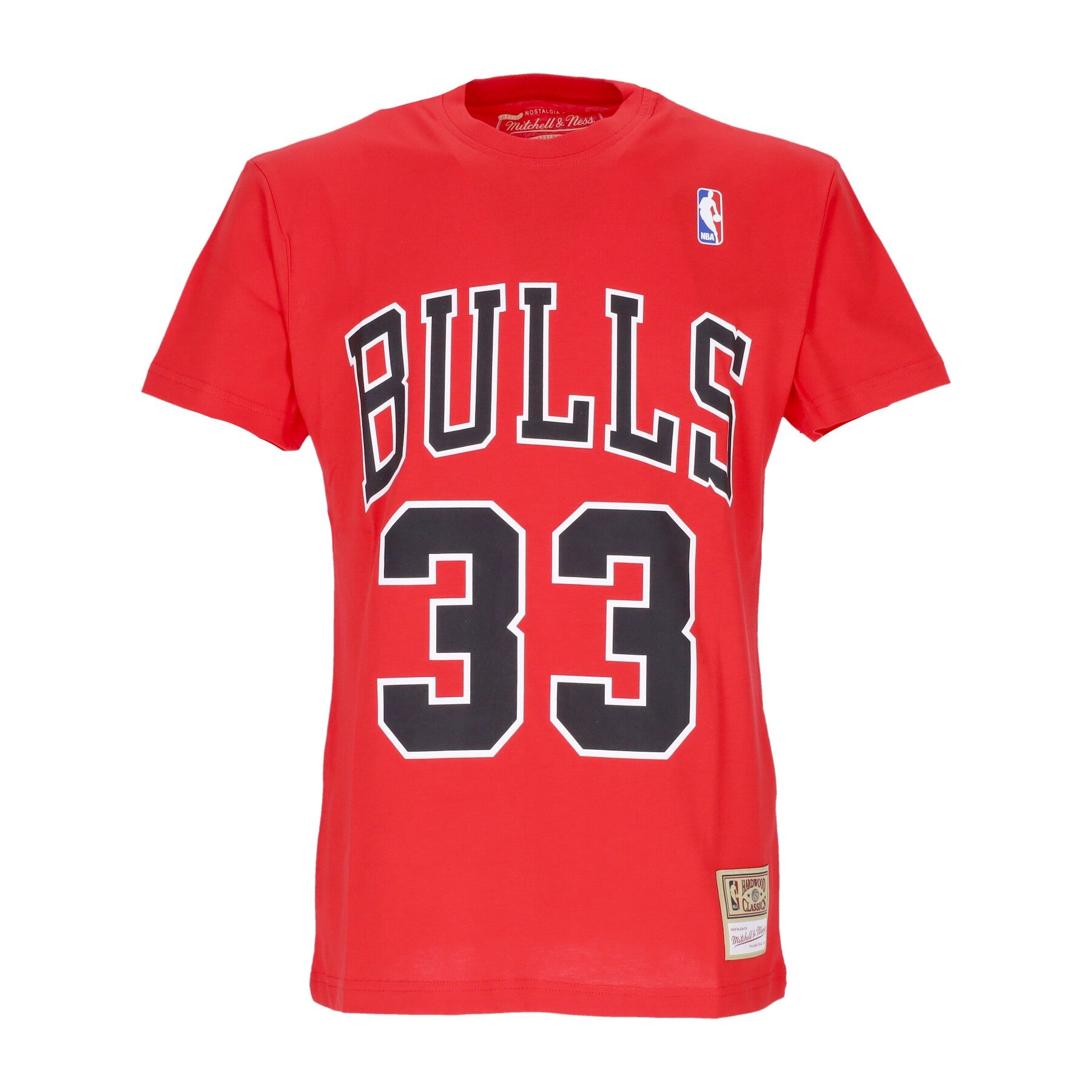 Mitchell & Ness, Maglietta Uomo Nba Tee Hardwood Classics No 33 Scottie Pippen Chibul, Original Team Colors