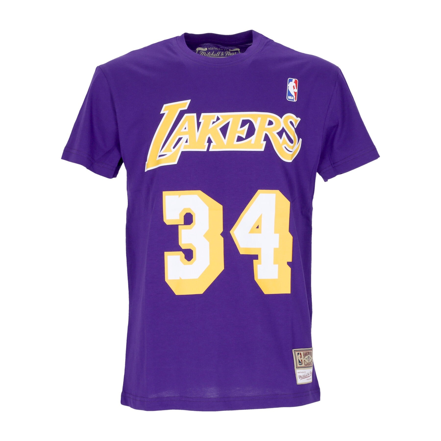 NBA Tee Hardwood Classics No 34 Shaquille O'Neal Loslak Original Team Colors