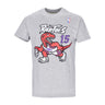 Mitchell & Ness, Maglietta Uomo Nba Tee Hardwood Classics No 15 Vince Carter Torrap, Grey Heather