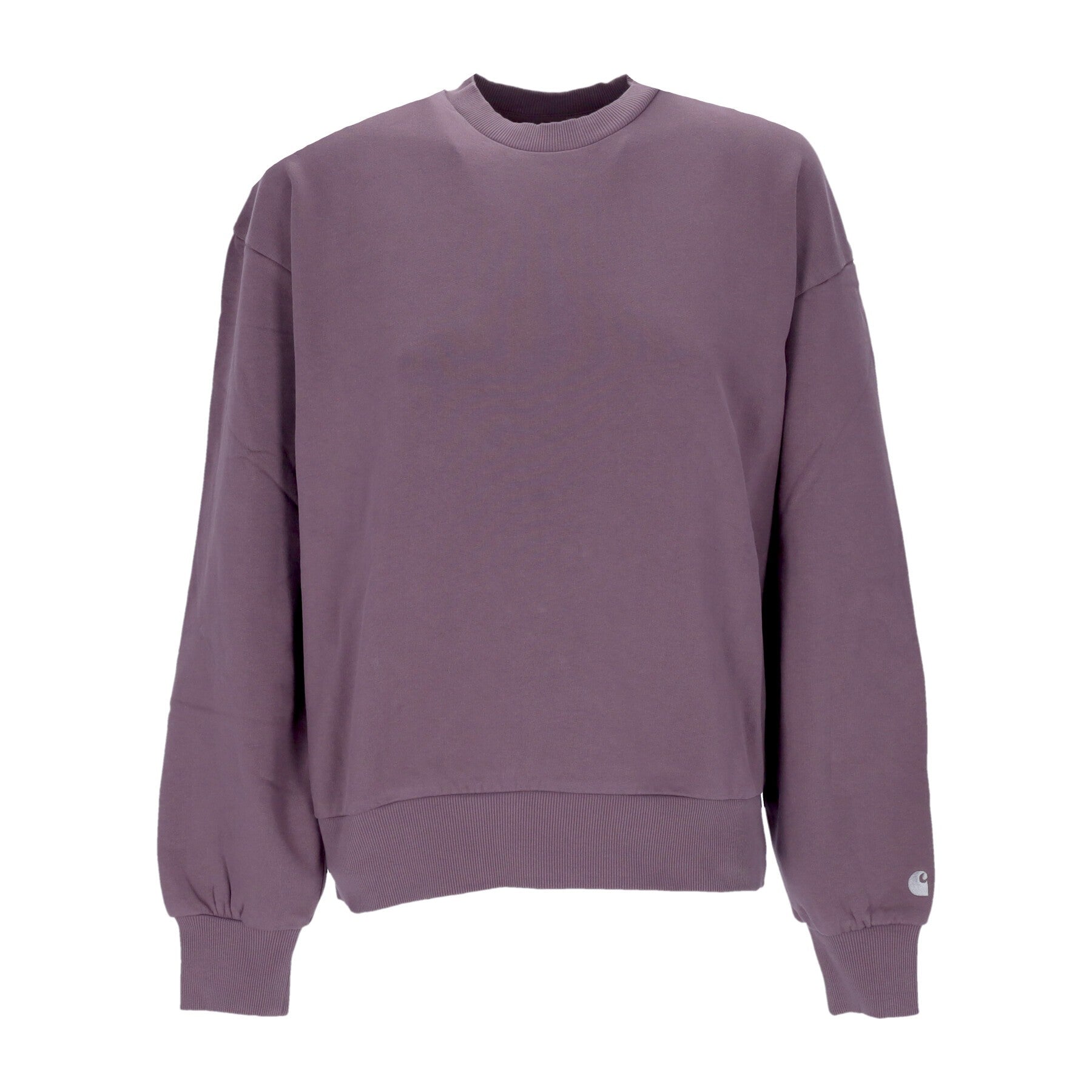 Carhartt Wip, Felpa Leggera Girocollo Donna Casey Sweatshirt, Misty Thistle/silver