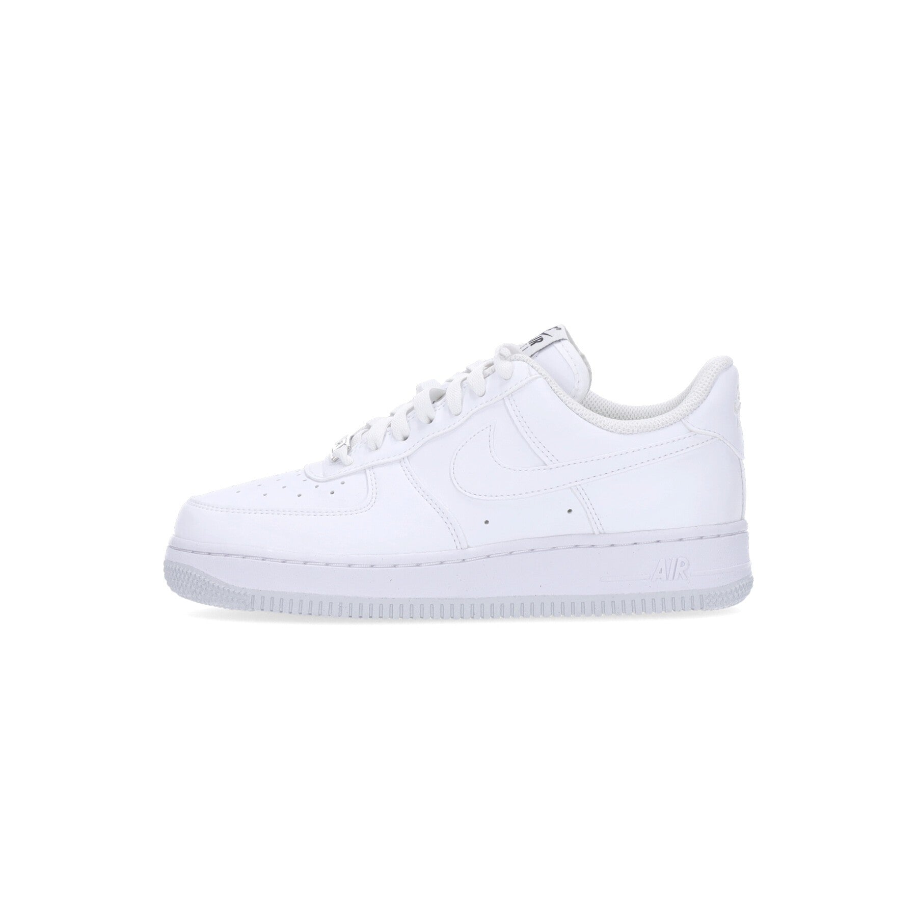 Low Scarpa Woman W Air Force 1 '07 Next Nature blanc / blanc / noir / argent métallique