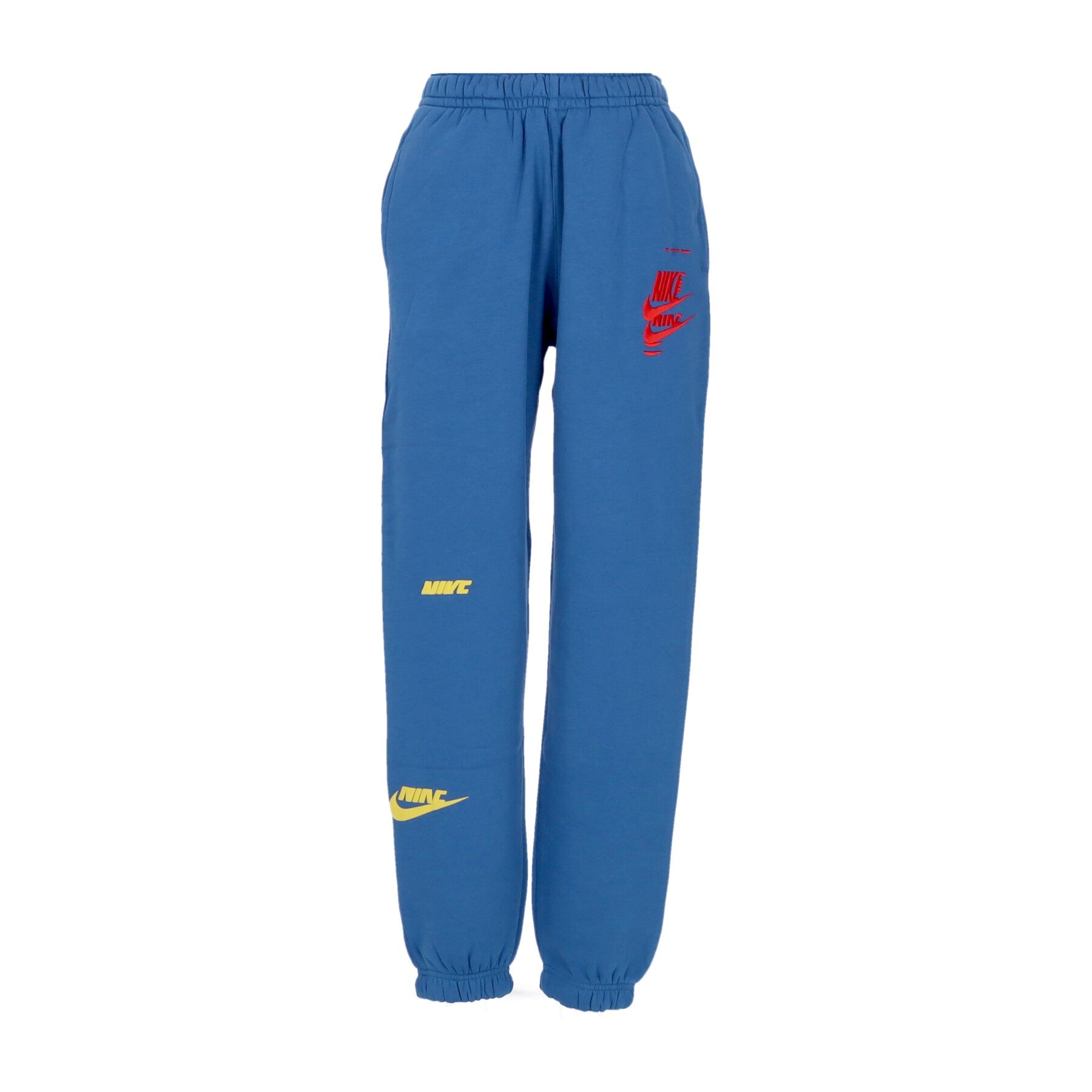 Nike, Pantalone Tuta Felpato Uomo Sportswear Essentials+ Bb Pant Mfta, Dk Marina Blue/black