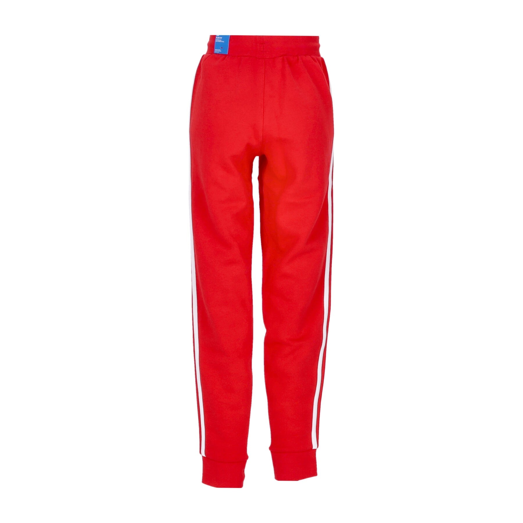 Pantalones de sudadera para hombres rojos vívidos de 3 rayas