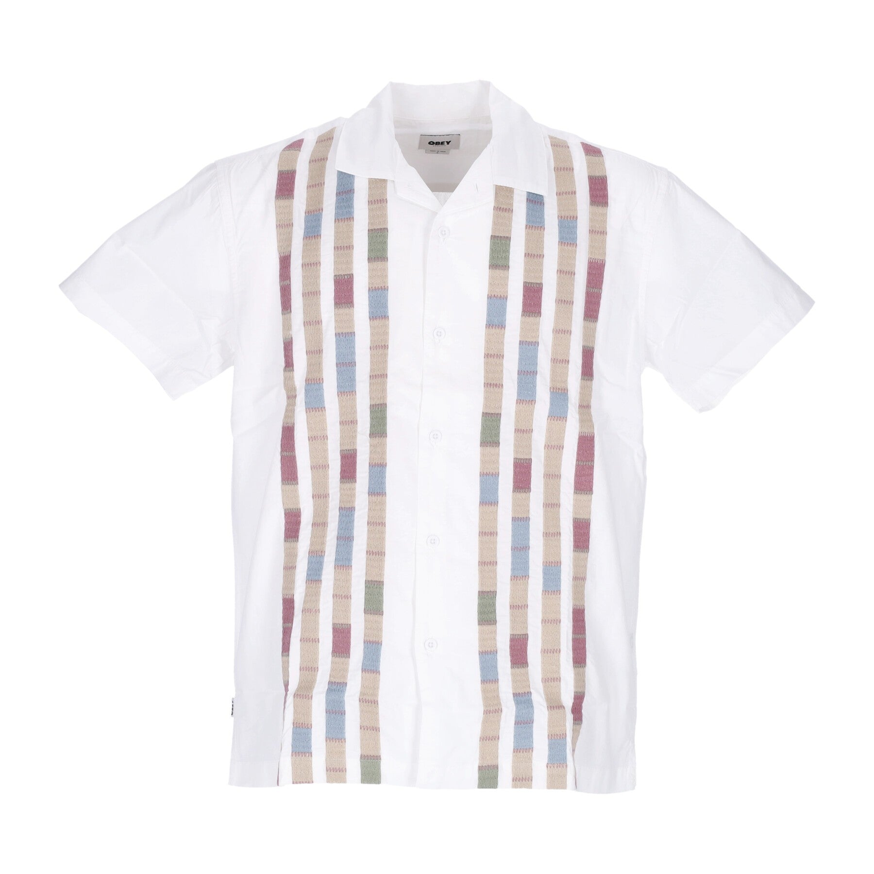 Jules Woven Shirt Herren Kurzarmhemd Weiß/Multi