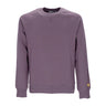 Carhartt Wip, Felpa Girocollo Uomo Chase Sweatshirt, Misty Thistle/gold