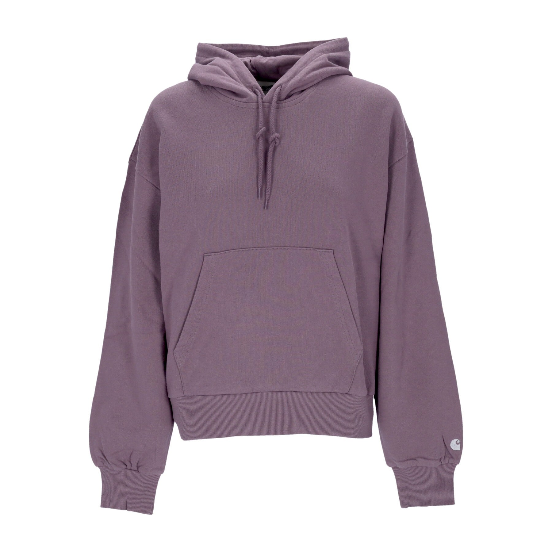 Carhartt Wip, Felpa Cappuccio Donna Hooded Casey Sweatshirt, Misty Thistle/silver