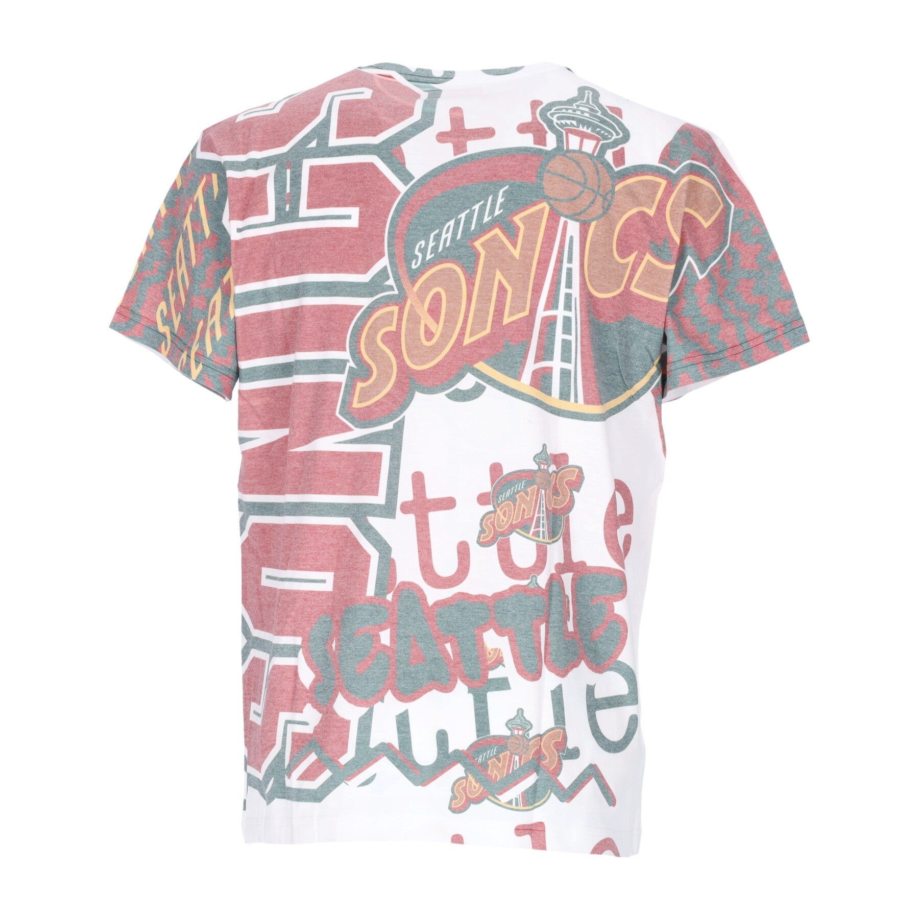 Mitchell & Ness, Maglietta Uomo Nba Jumbotron 2.0 Sublimated Tee Hardwood Classics Seasup, 