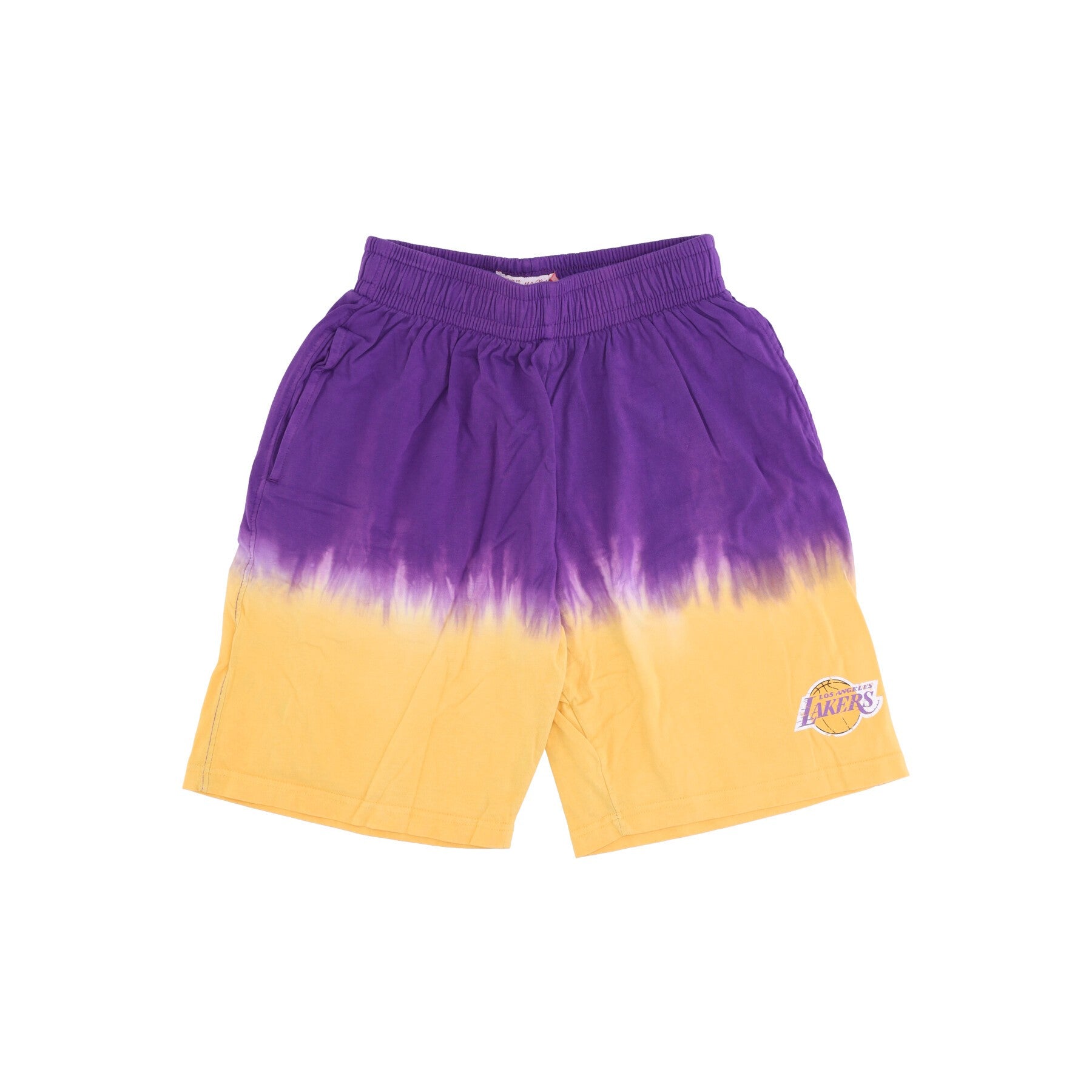 Mitchell & Ness, Pantalone Corto Uomo Nba Horizontal Tie Dye Short Hardwood Classics Loslak, Original Team Colors