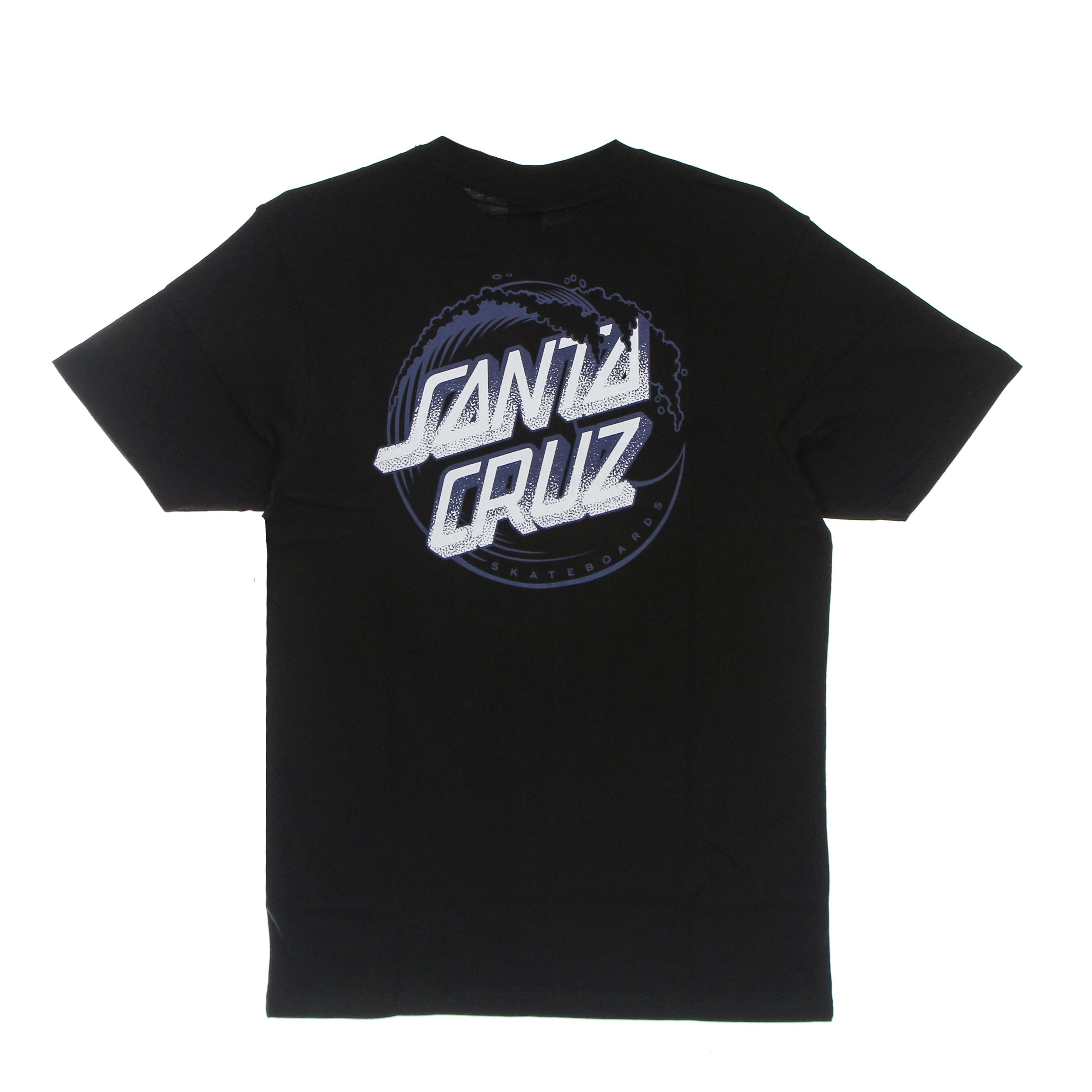 Santa Cruz, Maglietta Uomo Stipple Wave Dot Tee, Black