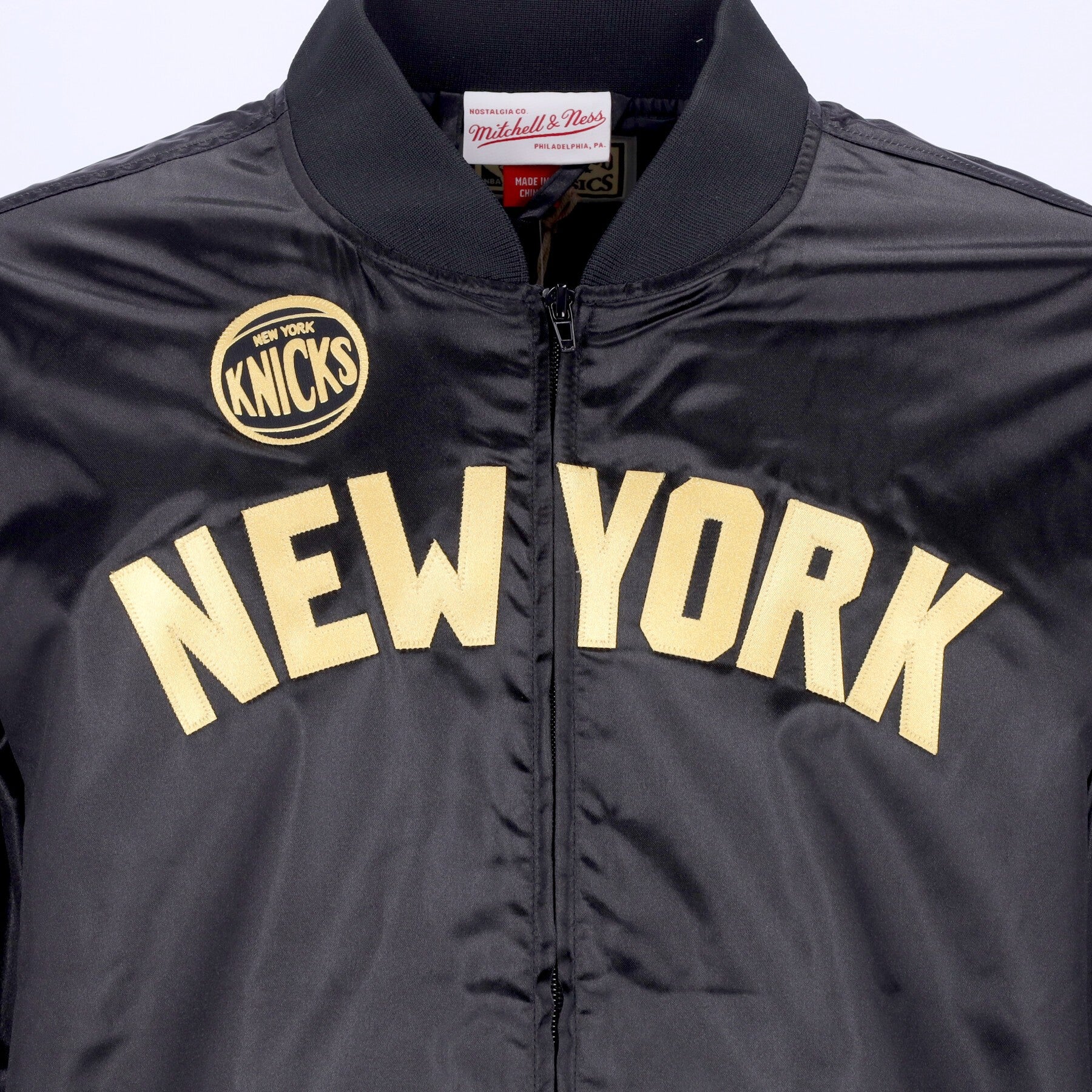 Mitchell & Ness, Giacchetta Uomo Nba Big Face 4.0 Satin Jacket Hardwood Classics Neykni, 