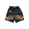 Mitchell & Ness, Pantaloncino Tipo Basket Uomo Nba Big Face 4.0 Fashion Short Hardwood Classics Neykni, Black/original Team Colors