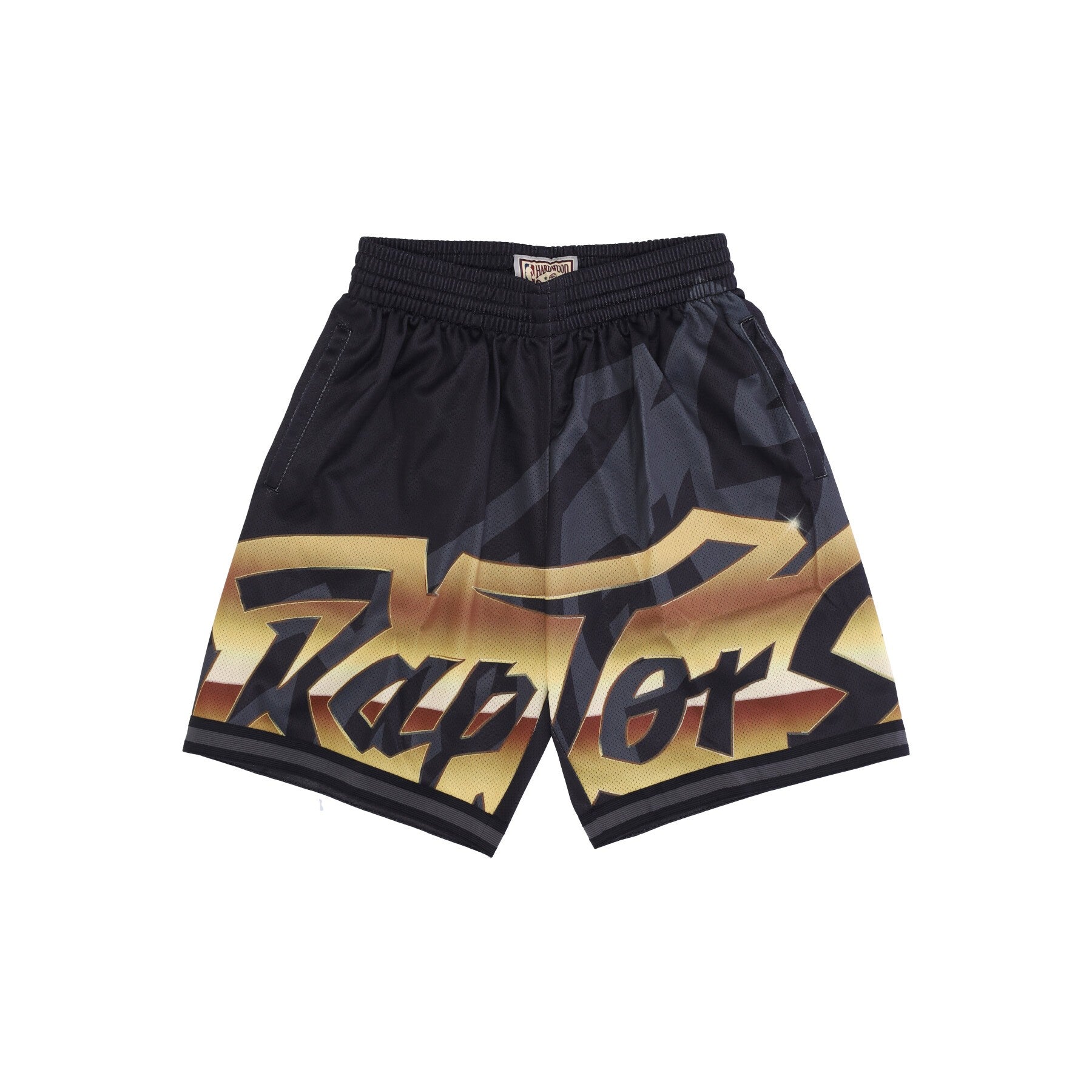 Mitchell & Ness, Pantaloncino Tipo Basket Uomo Nba Big Face 4.0 Fashion Short Hardwood Classics Torrap, Black/original Team Colors