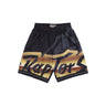 Mitchell & Ness, Pantaloncino Tipo Basket Uomo Nba Big Face 4.0 Fashion Short Hardwood Classics Torrap, Black/original Team Colors