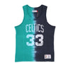 Mitchell & Ness, Canotta Uomo Nba Vertical Tie Dye Tank Hardwood Classics No 33 Larry Bird Boscel, Original Team Colors