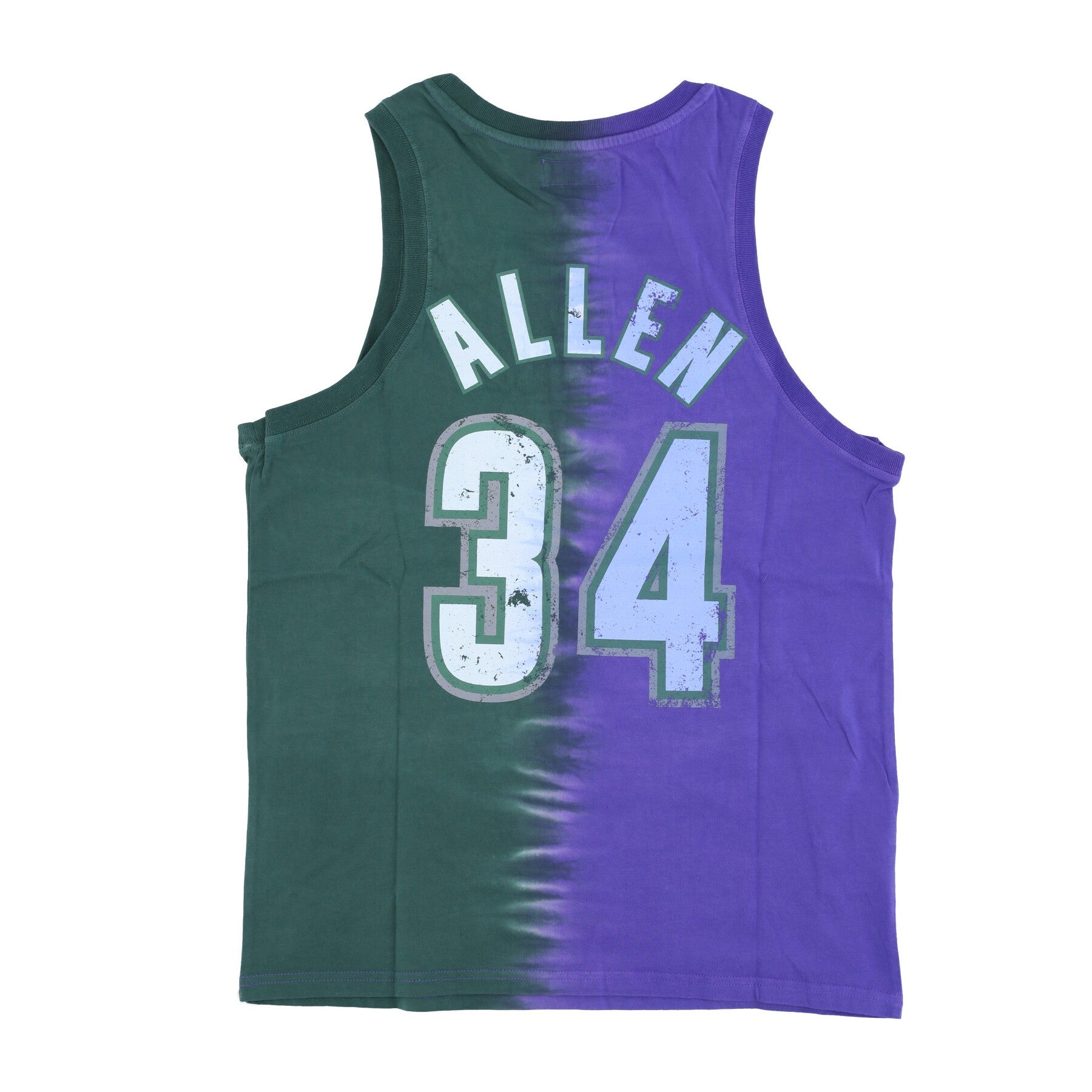 Mitchell & Ness, Canotta Uomo Nba Vertical Tie Dye Tank Hardwood Classics No 34 Ray Allen Milbuc, 