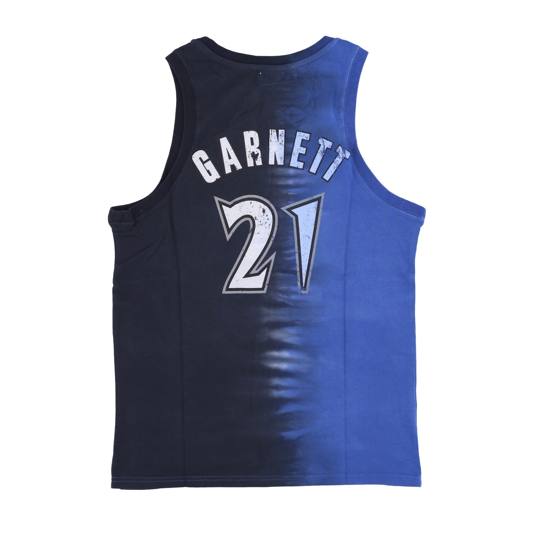 Mitchell & Ness, Canotta Uomo Nba Vertical Tie Dye Tank Hardwood Classics No 21 Kevin Garnett Mintim, 