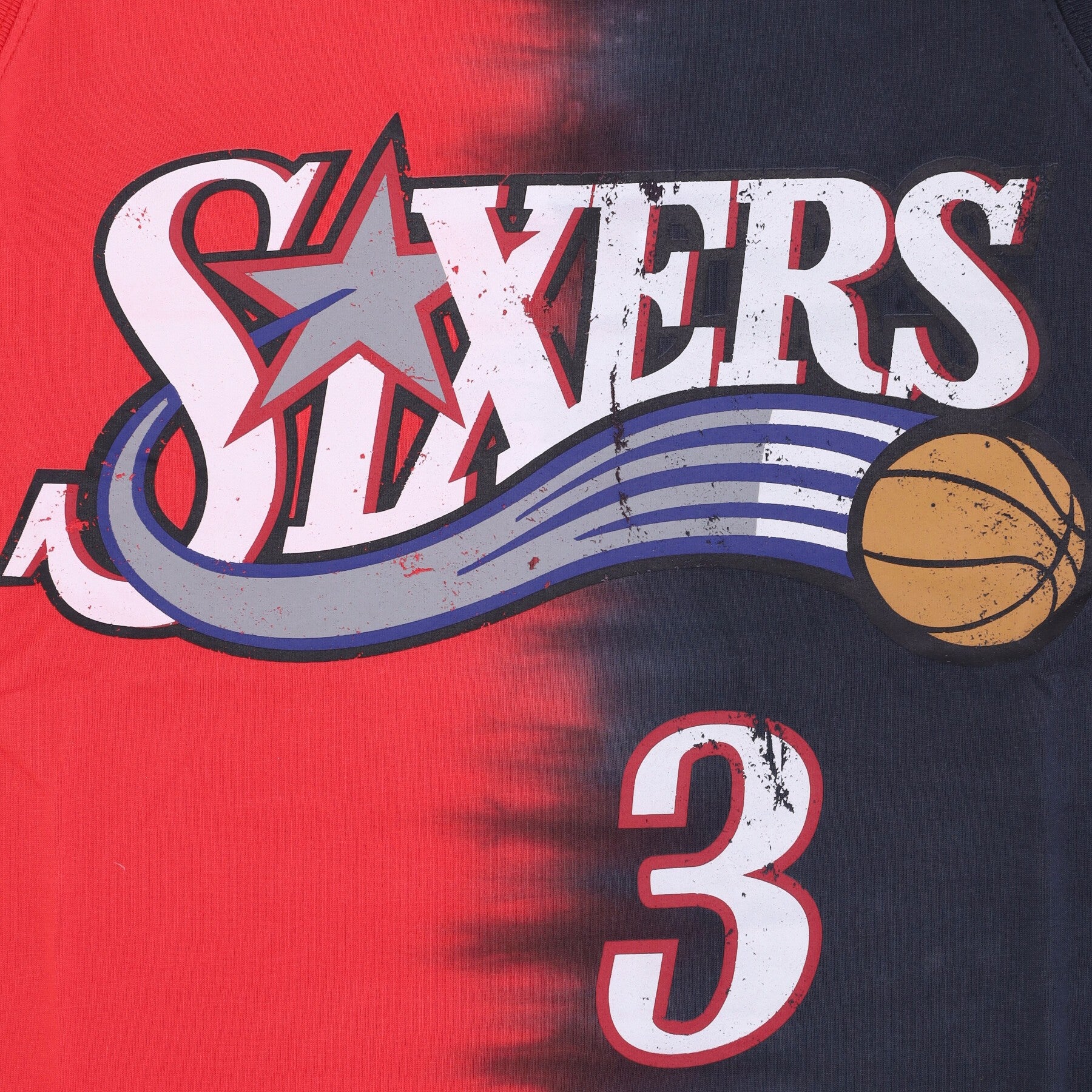 Mitchell & Ness, Canotta Uomo Nba Vertical Tie Dye Tank Hardwood Classics No 3 Allen Iverson Phi76e, 