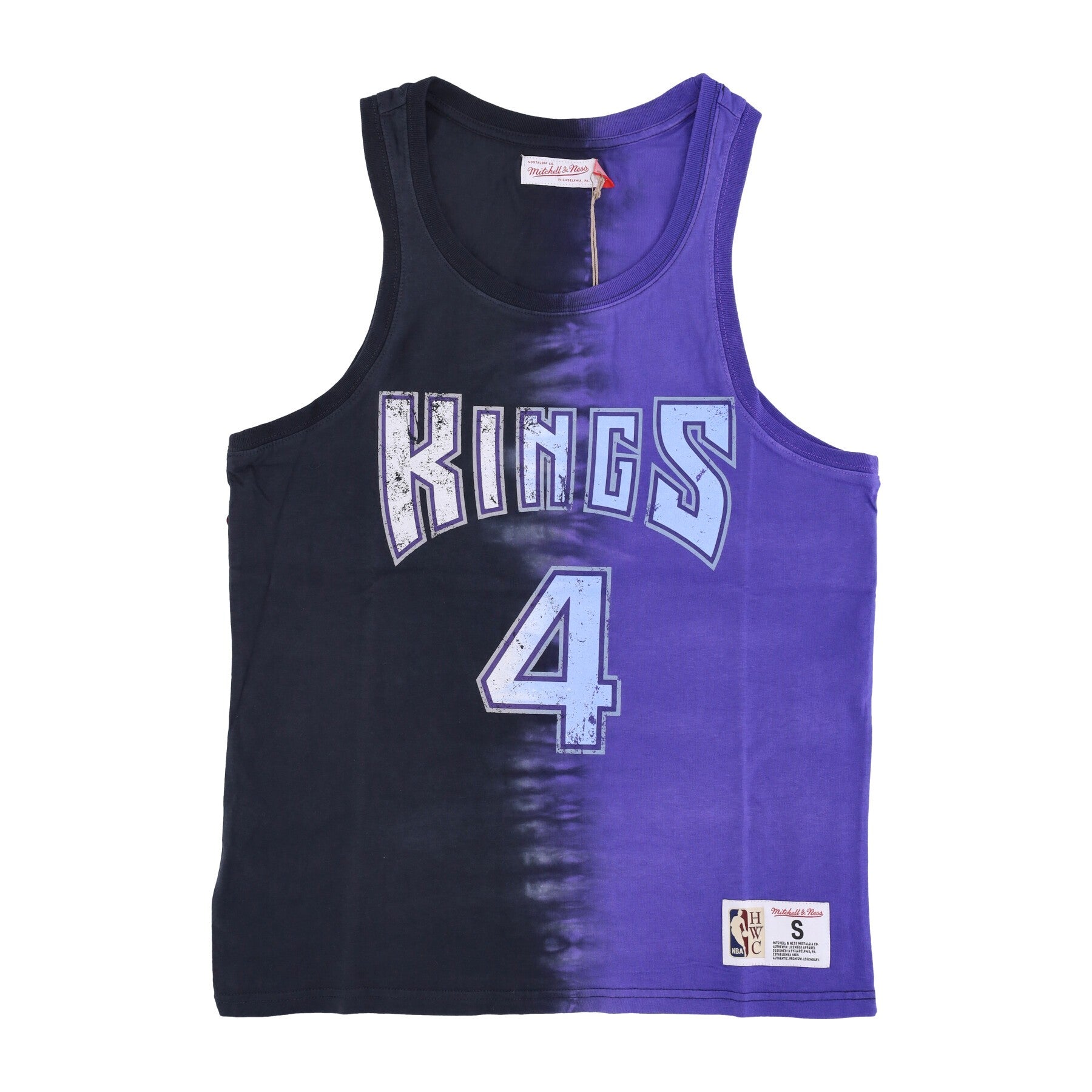 Mitchell & Ness, Canotta Uomo Nba Vertical Tie Dye Tank Hardwood Classics No 4 Chris Webber Sackin, Original Team Colors