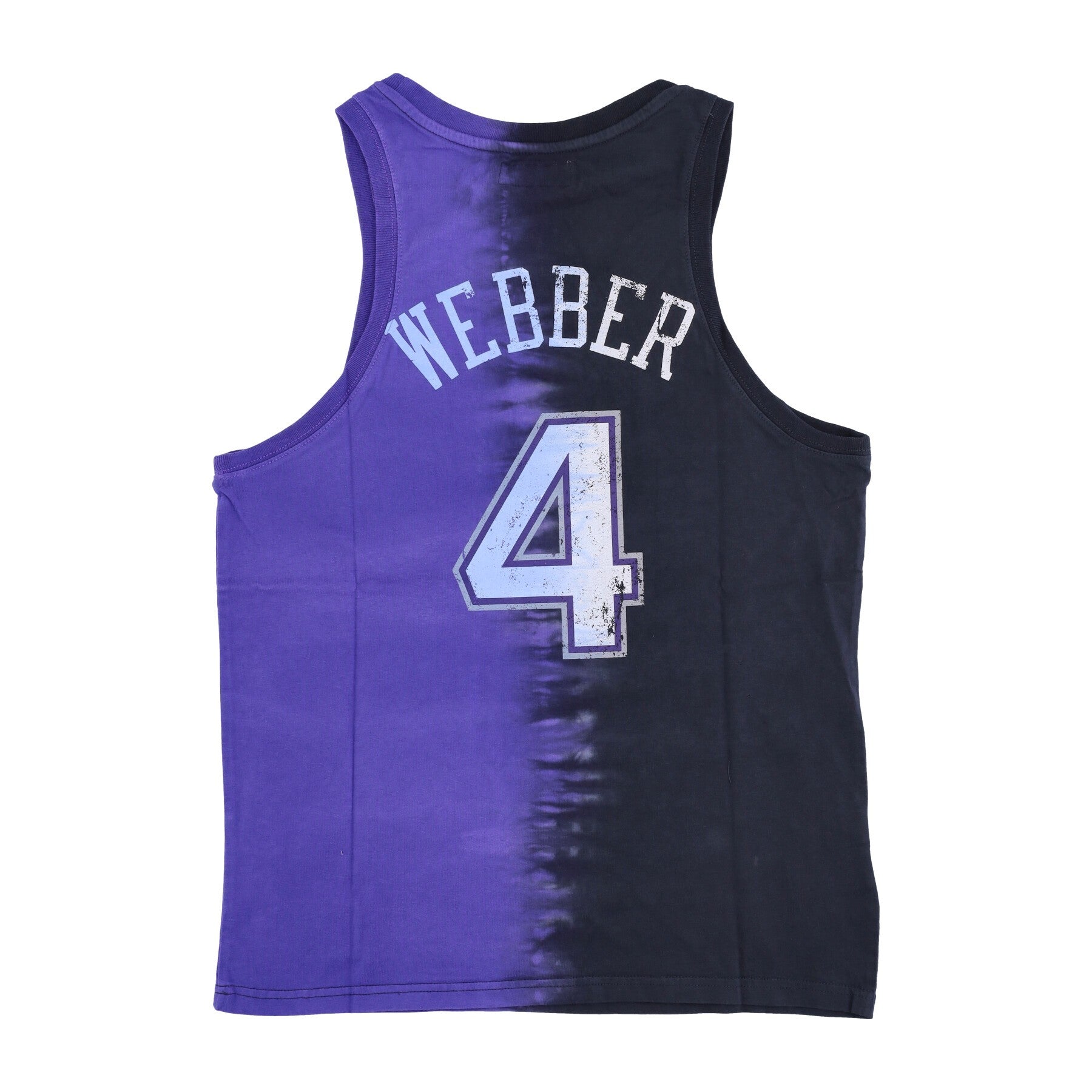 Mitchell & Ness, Canotta Uomo Nba Vertical Tie Dye Tank Hardwood Classics No 4 Chris Webber Sackin, 