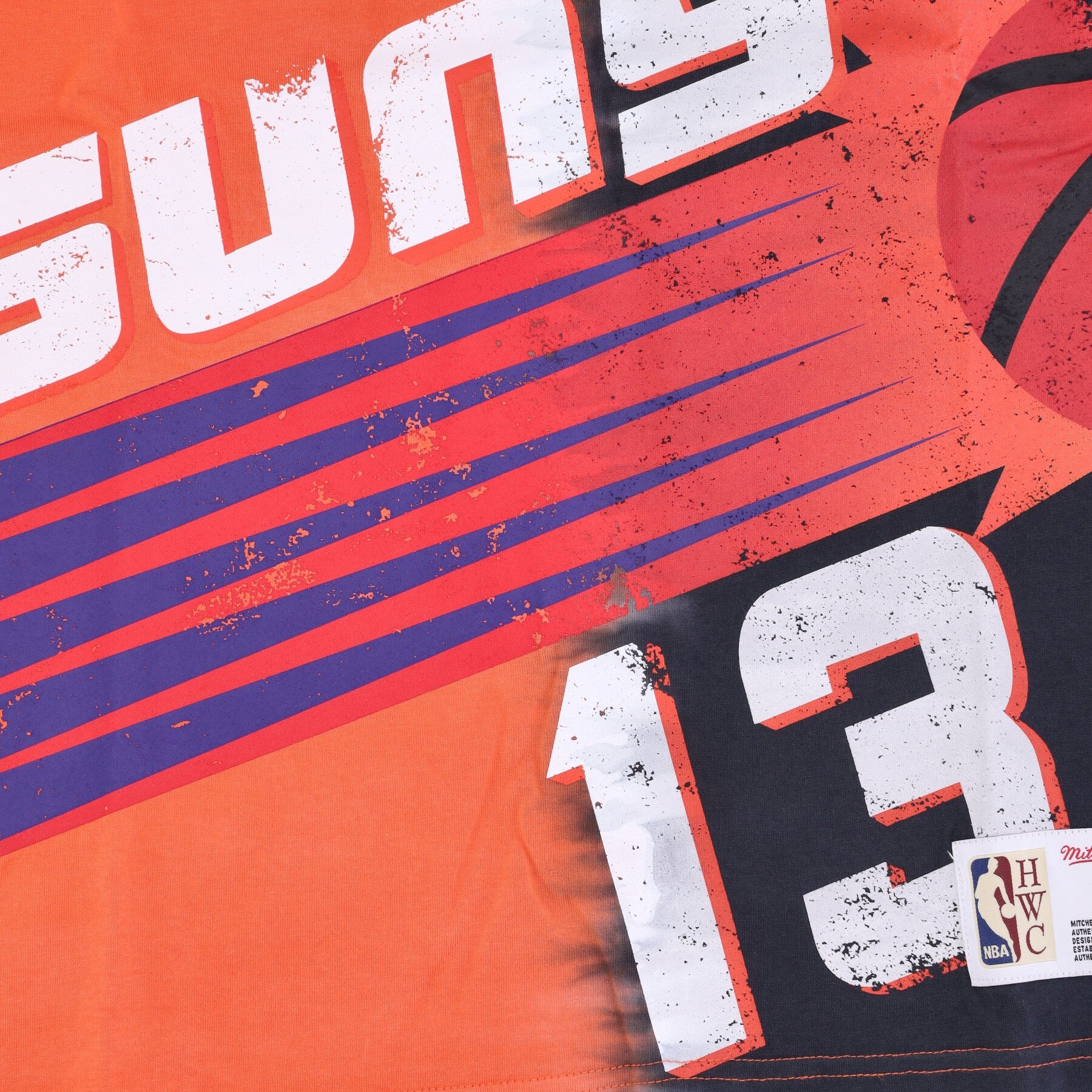 Mitchell & Ness, Canotta Uomo Nba Vertical Tie Dye Tank Hardwood Classics No 13 Steve Nash Phosun, 