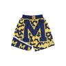 Mitchell & Ness, Pantaloncino Tipo Basket Uomo Ncaa Jumbotron 2.0 Sublimated Short Msuspa, Original Team Colors