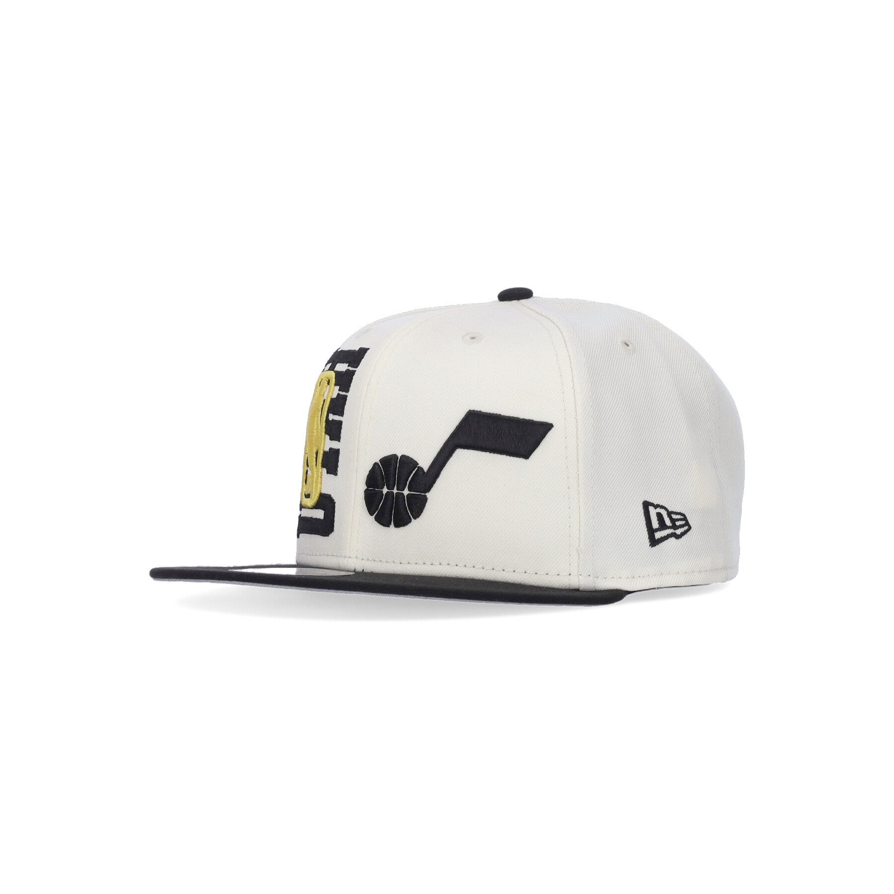 New Era, Cappellino Visiera Piatta Uomo Nba Draft 950 Utajaz, Crome White/original Team Colors