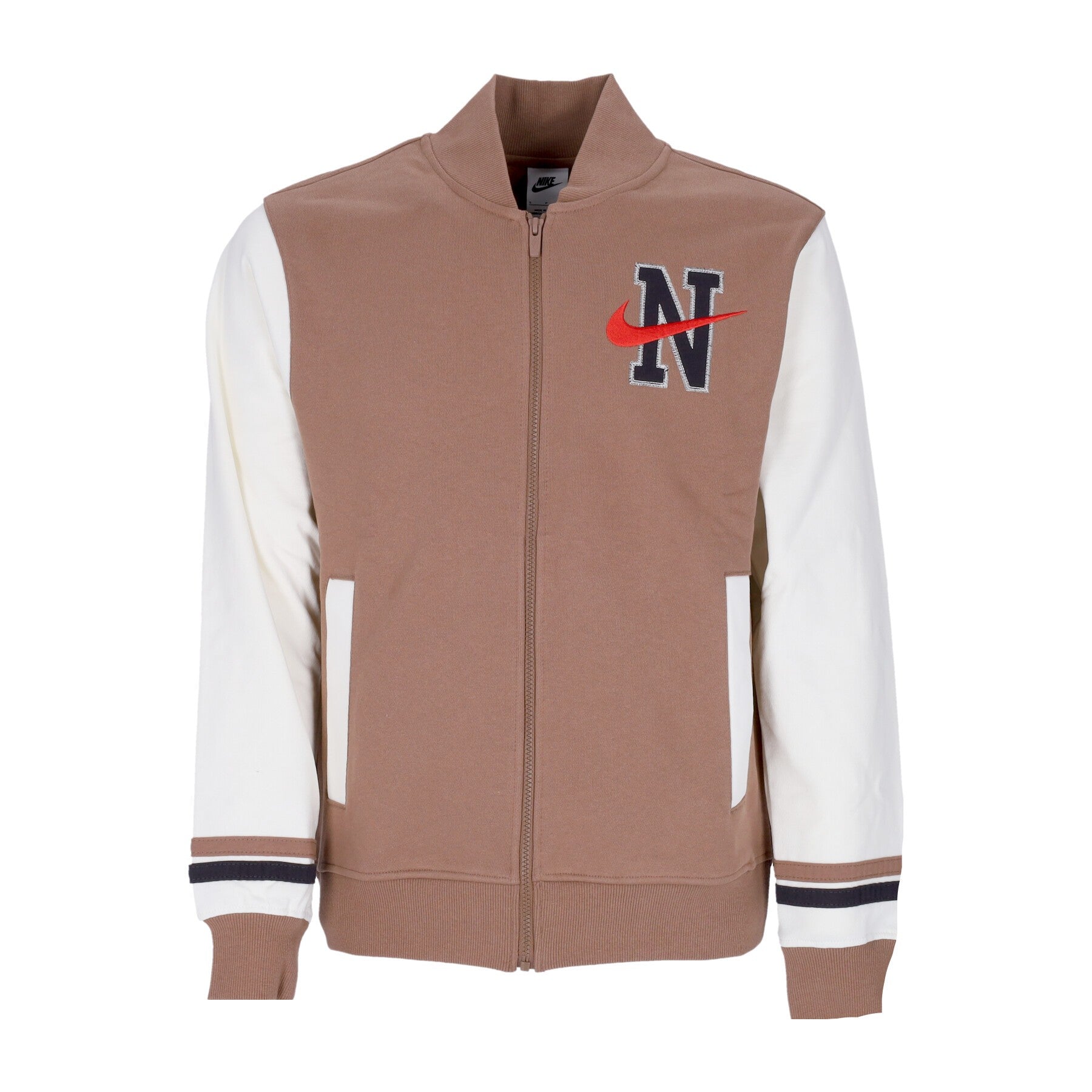 Men's Sweatshirt Sportswear Retro Fleece Varsity Jacket Bb Archaeo Brown