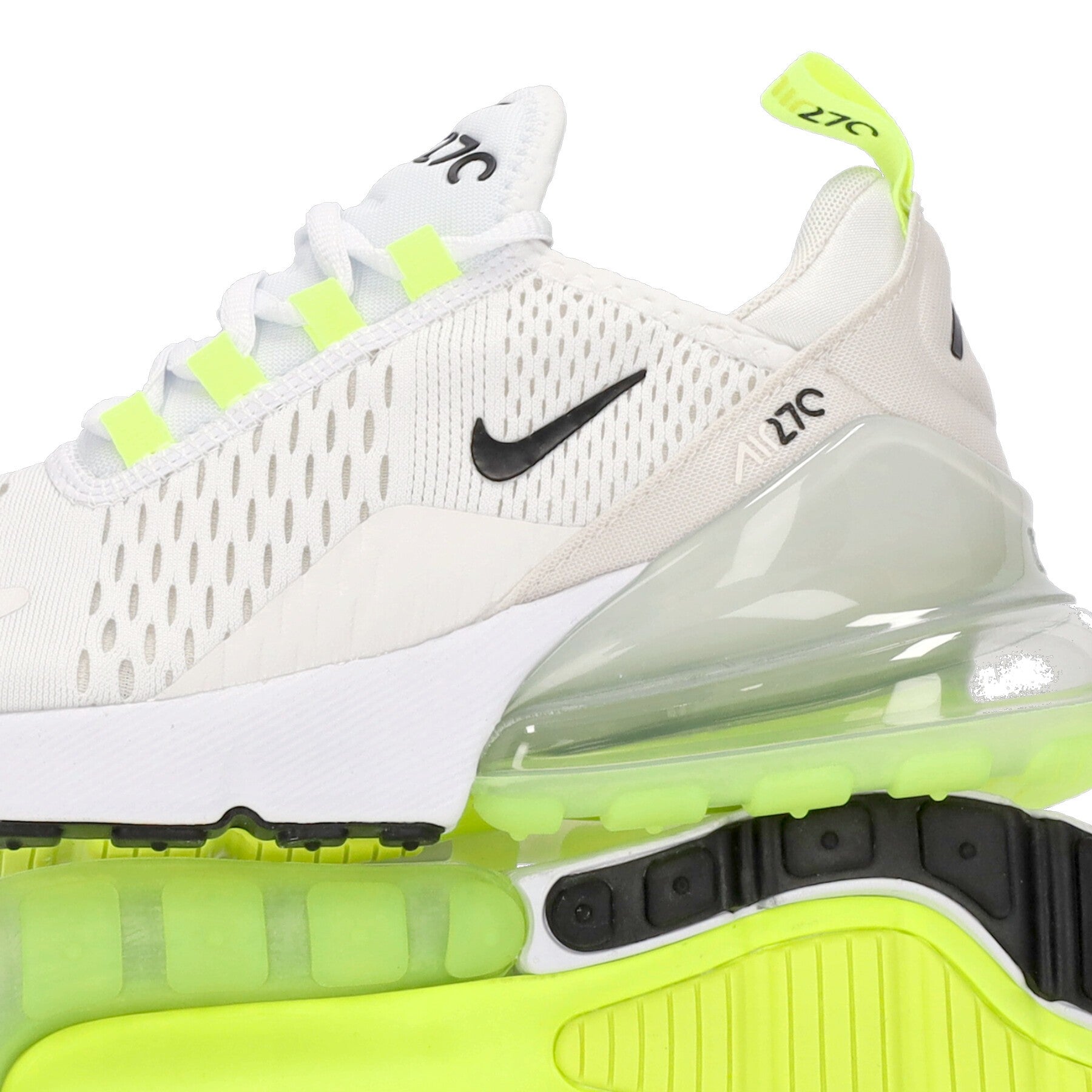 W Air Max 270 Women's Low Shoe White/black/light Bone/ghost Green