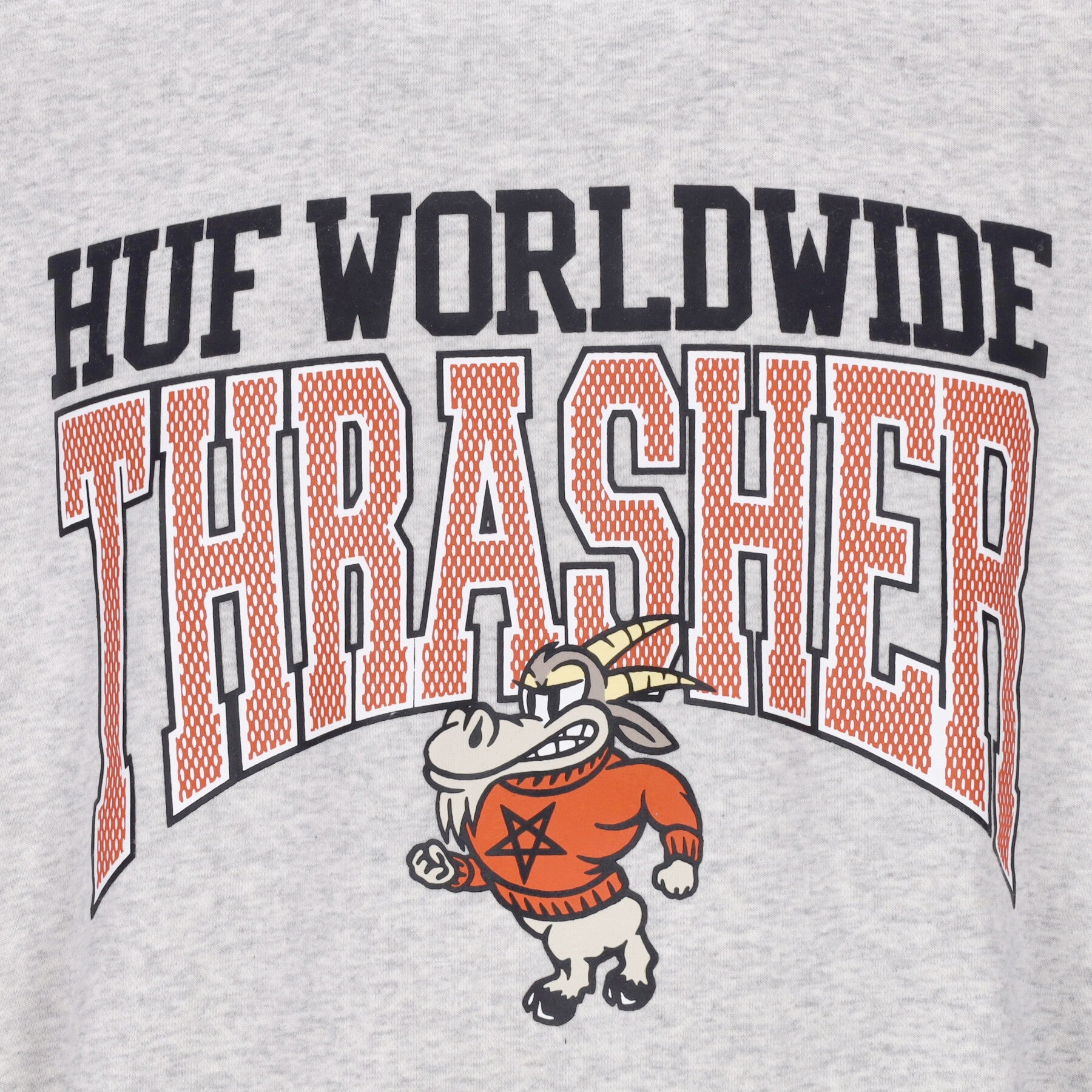 Huf, Felpa Girocollo Uomo Candlestick Crewneck X Thrasher, 