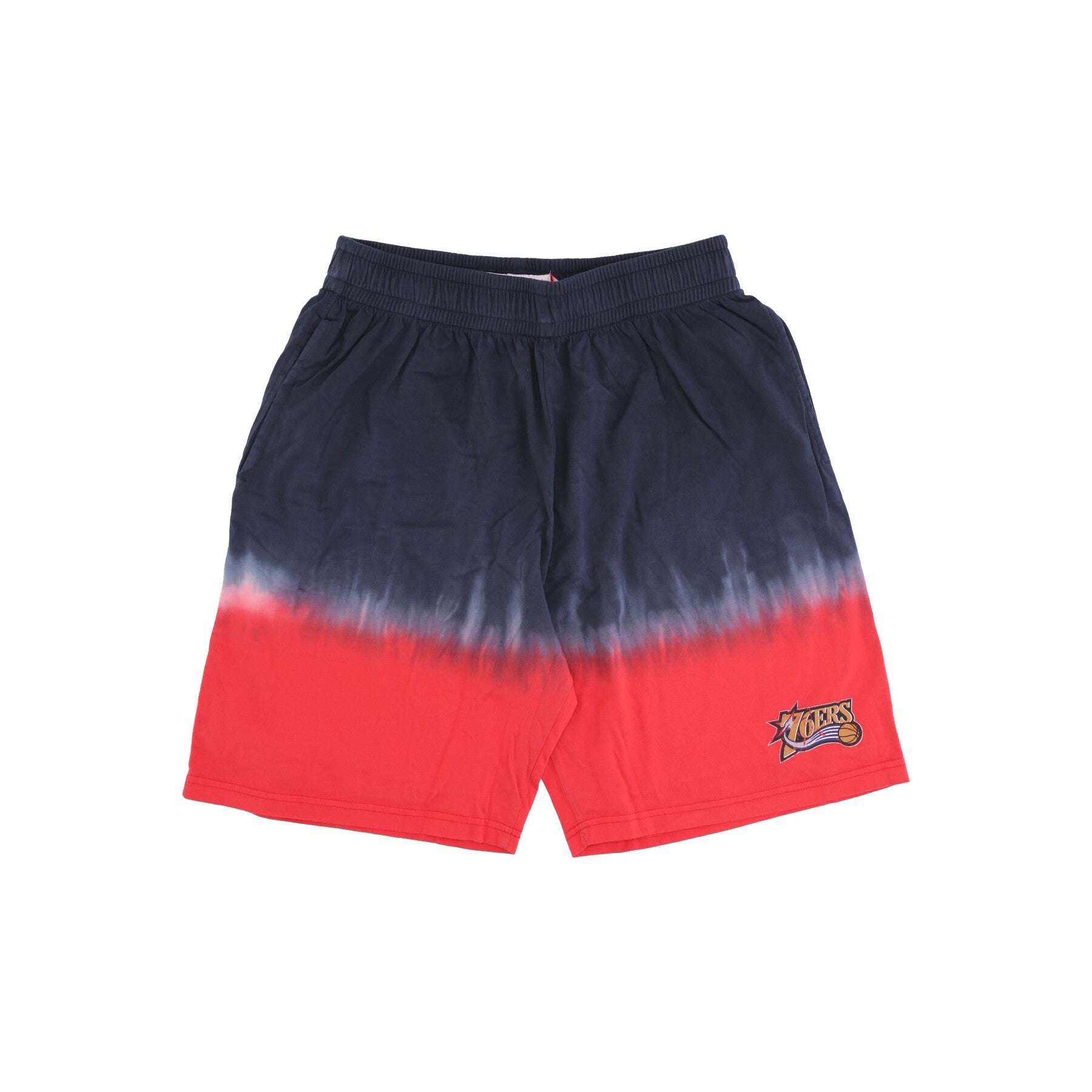 Mitchell & Ness, Pantalone Corto Uomo Nba Horizontal Tie Dye Short Hardwood Classics Phi76e, Original Team Colors