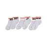 Nike, Calza Bassa Uomo Everyday Essential Ankle Socks, White/black/game Royal/university Red