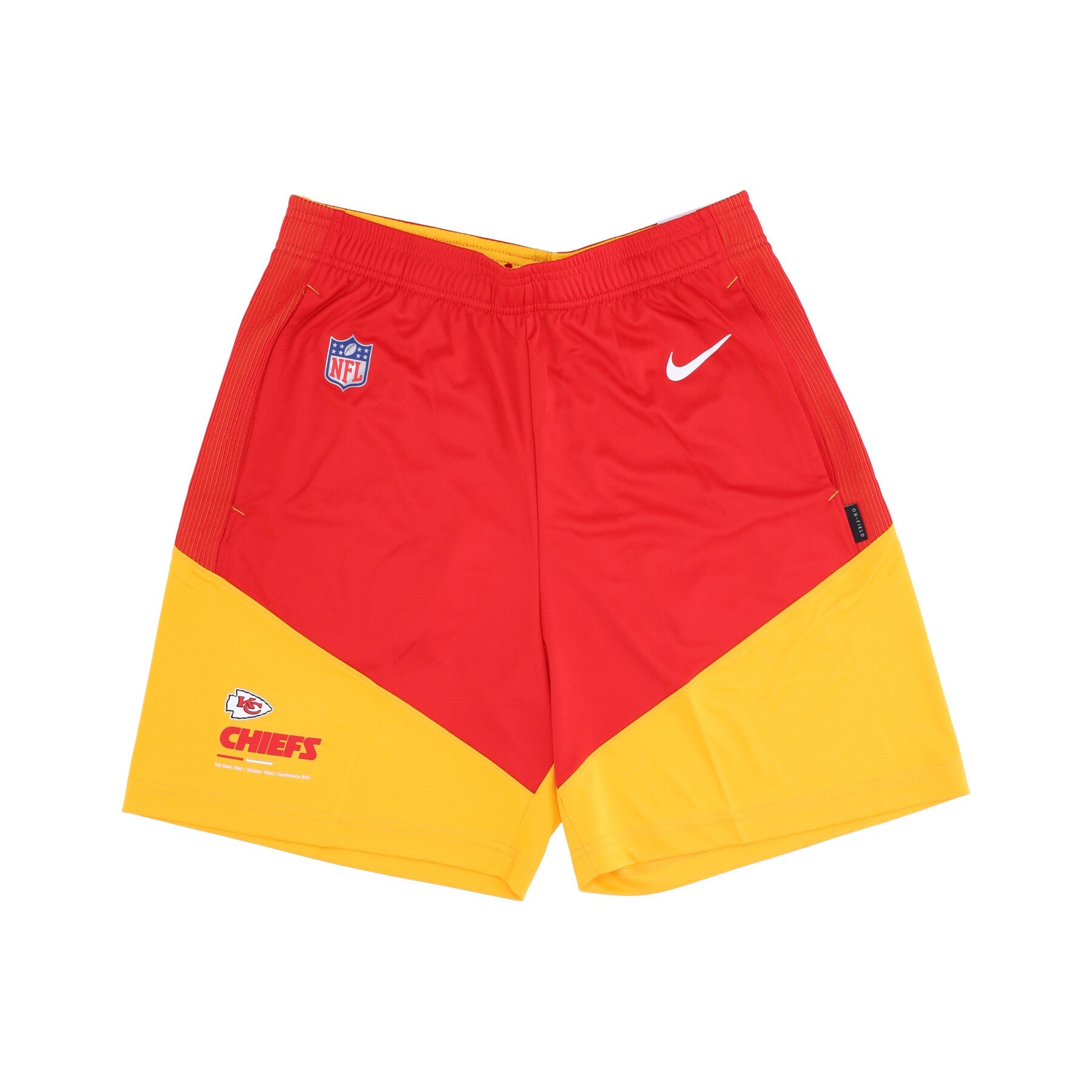 Nike Nfl, Pantaloncino Tipo Basket Uomo Nfl Dri Fit Knit Short Kanchi, Original Team Colors