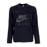 Nike, Maglietta Manica Lunga Uomo Sportswear Air Poly-knit Crew, Black/light Bone