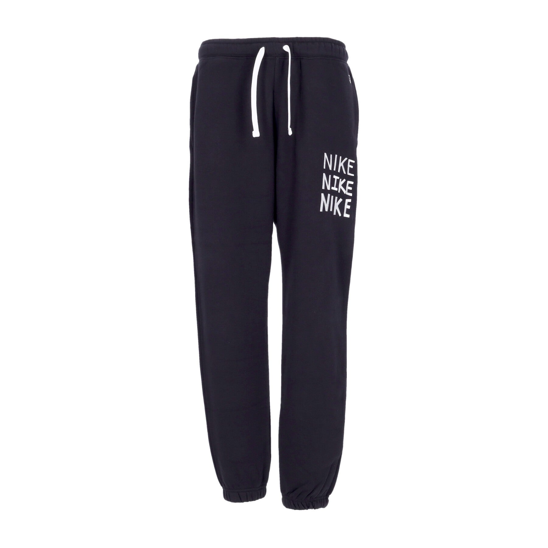 Nike, Pantalone Tuta Felpato Uomo Sportswear Hbr-c Fleece Joggers, Black/white/white