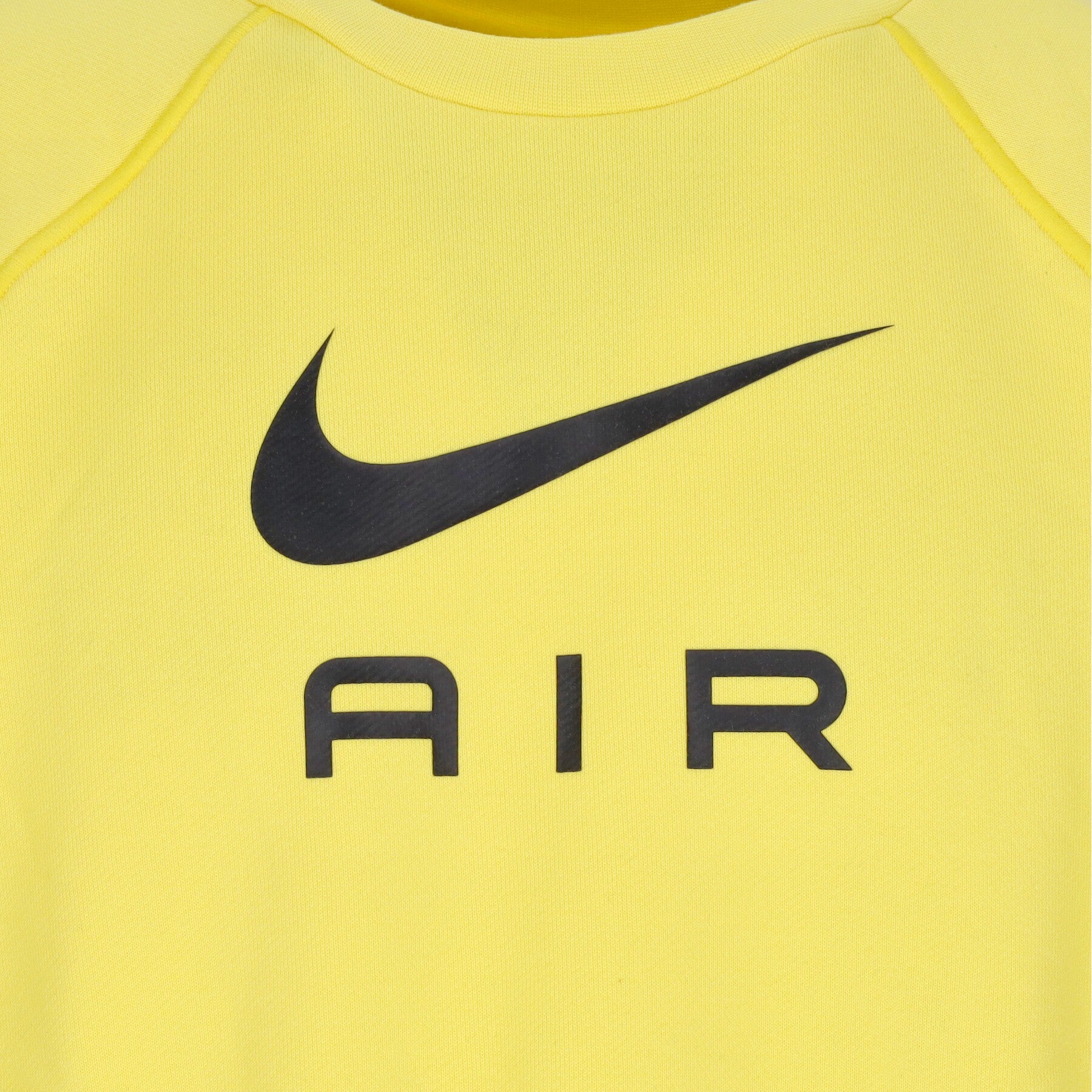 Sportswear Air French Terry Crew Strike Yellow Strike/Black Children Sweinshirts Light Sweatshirt