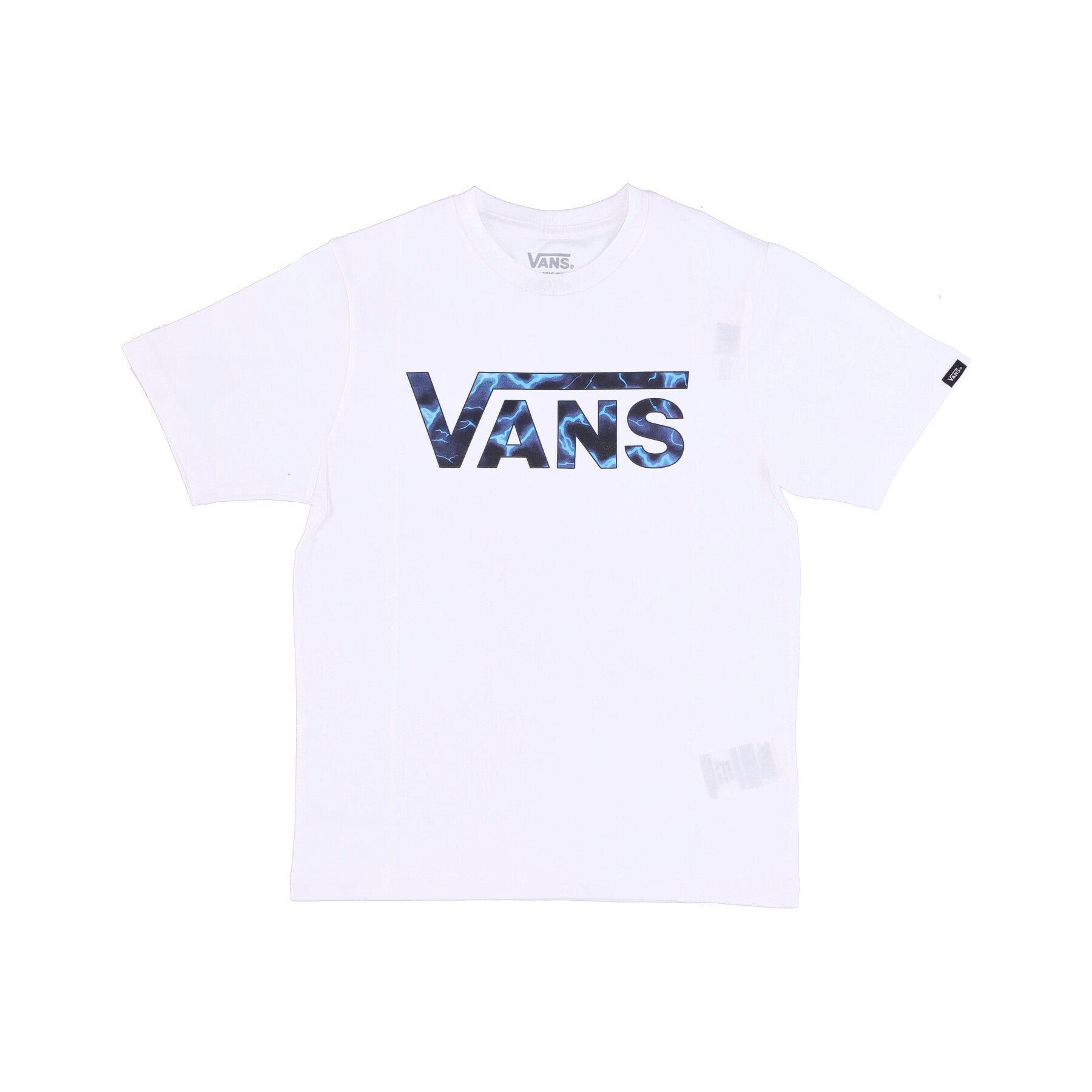 Boy Vans Logotipo clásico White/True Blue apretado