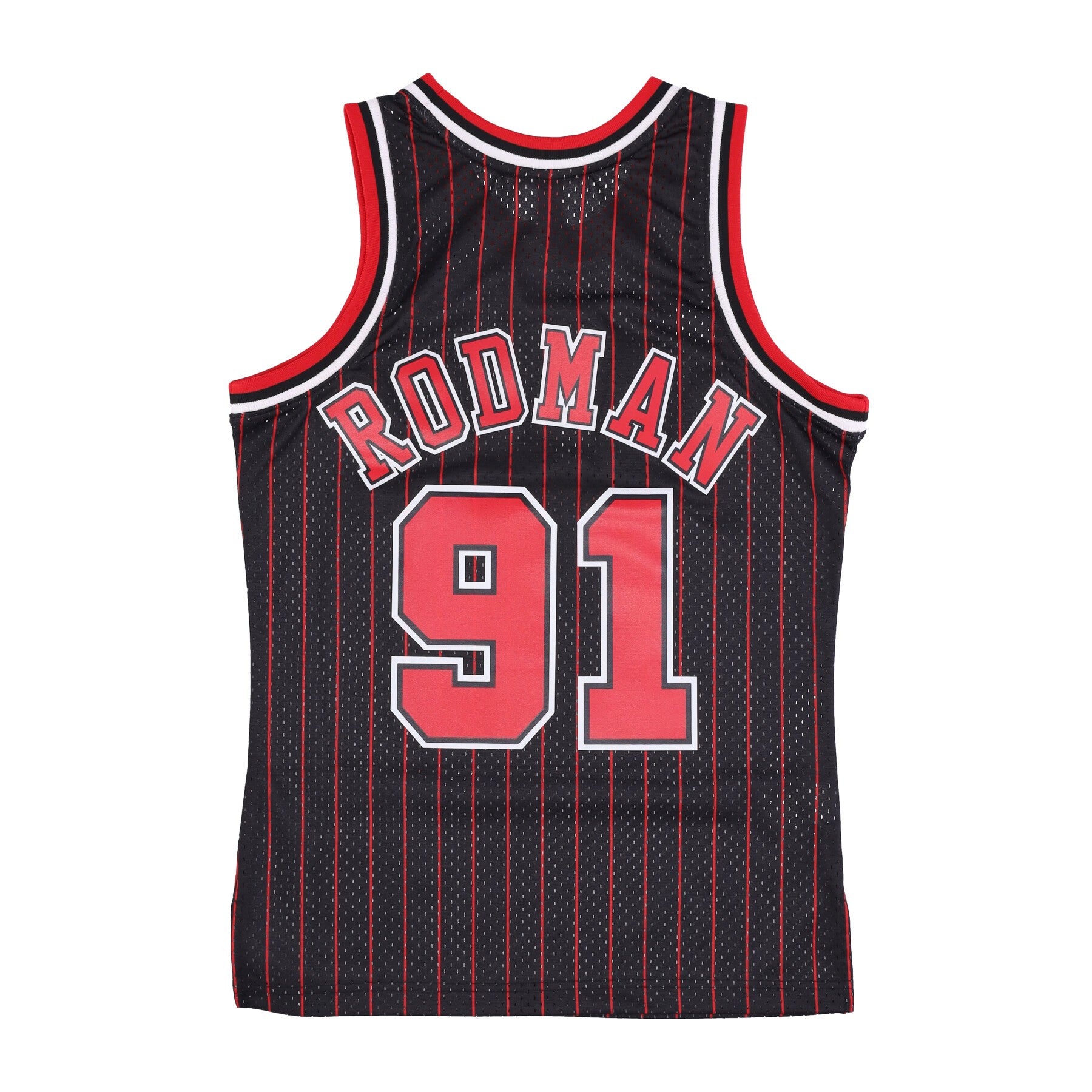 Men's Basketball Tank Top Nba Swingman Jersey Hardwood Classics No 91 Dennis Rodman 1995-96 Chibul Alternate Original Team Colors