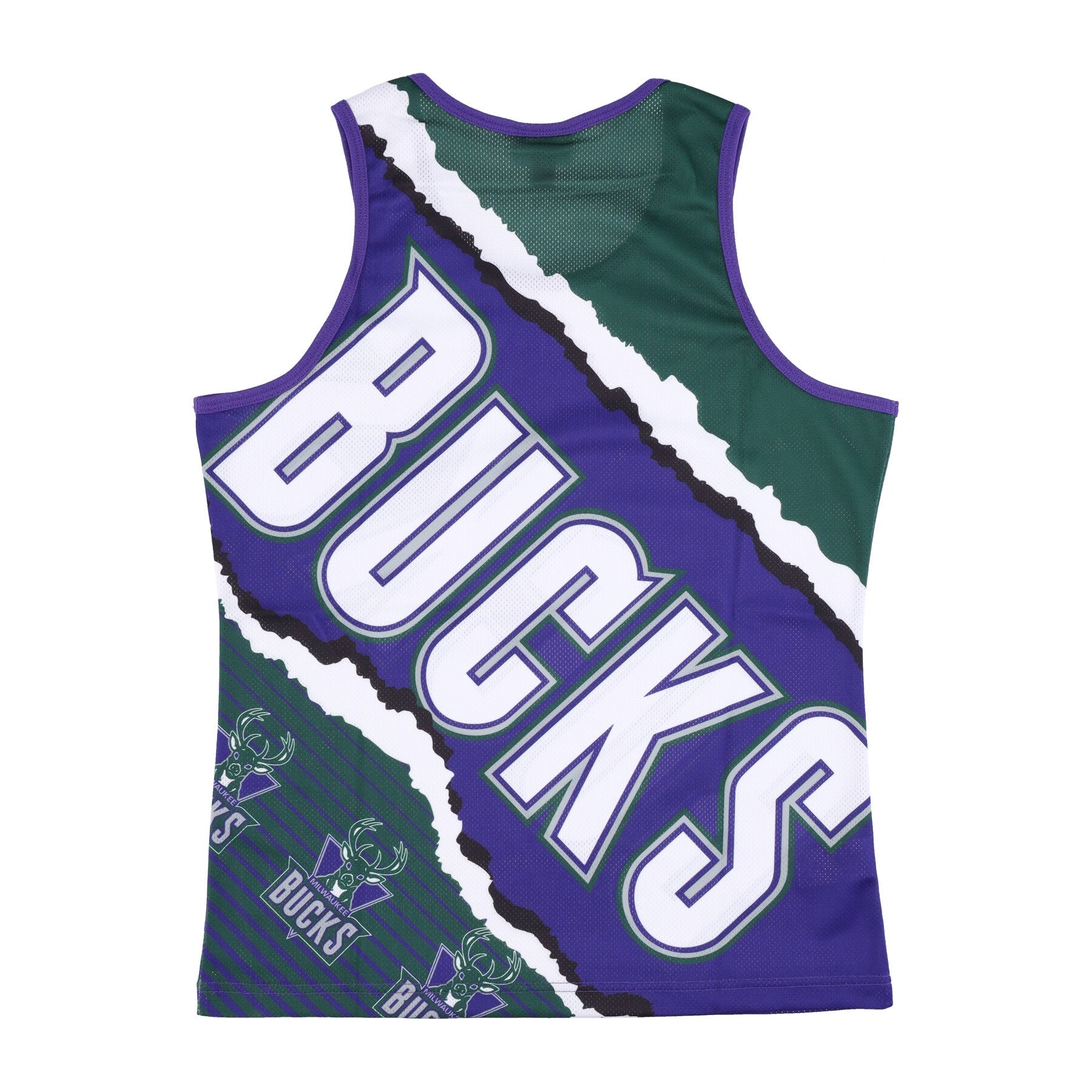 Mitchell & Ness, Canotta Tipo Basket Uomo Nba Jumbotron 2.0 Mesh Tank Hardwood Classics Milbuc, 