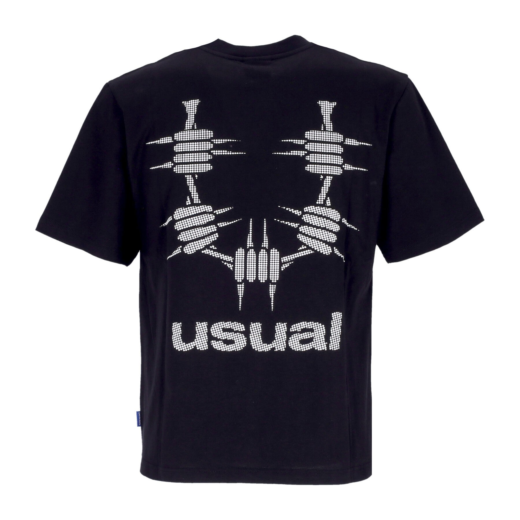 Usual, Maglietta Uomo 3d Tee, Black