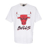 New Era, Maglietta Uomo Nba Script Mesh Tee Chibul, White/front Door Red